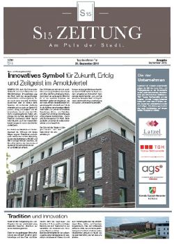 Zeitung für das S15 Büro- und Praxisgebäude