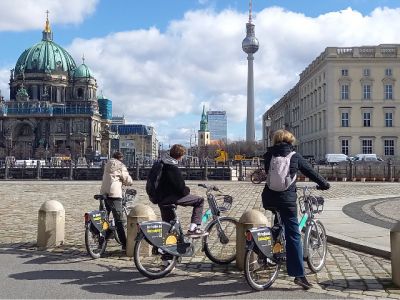 Es gibt viele tolle Berlin-Blicke: hier Dom und Funkturm.